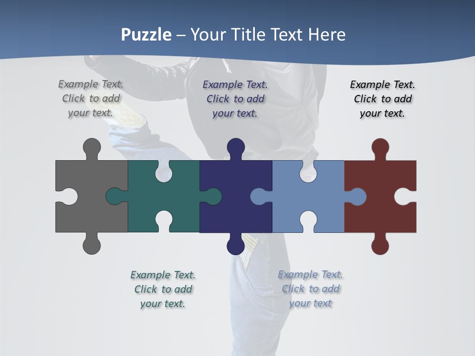 Fitness Background Jump PowerPoint Template