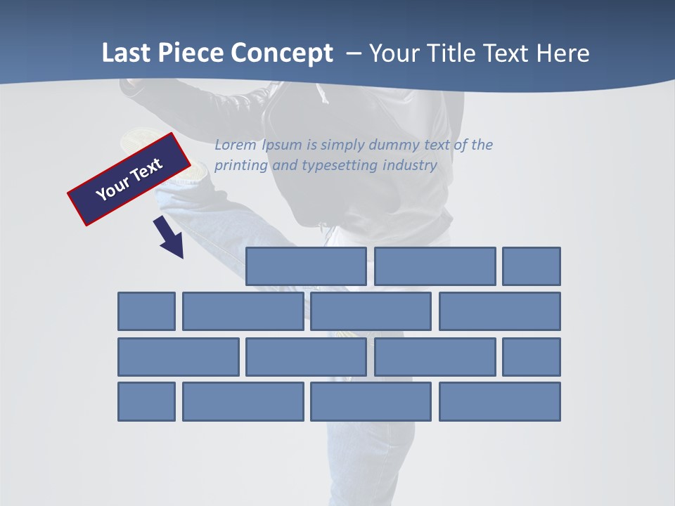 Fitness Background Jump PowerPoint Template