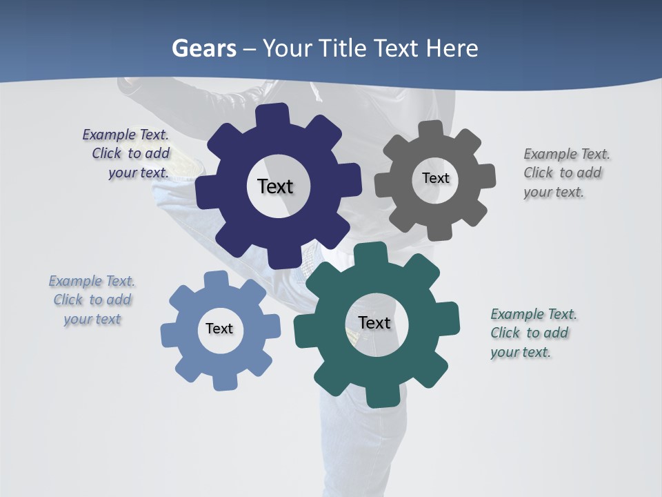 Fitness Background Jump PowerPoint Template