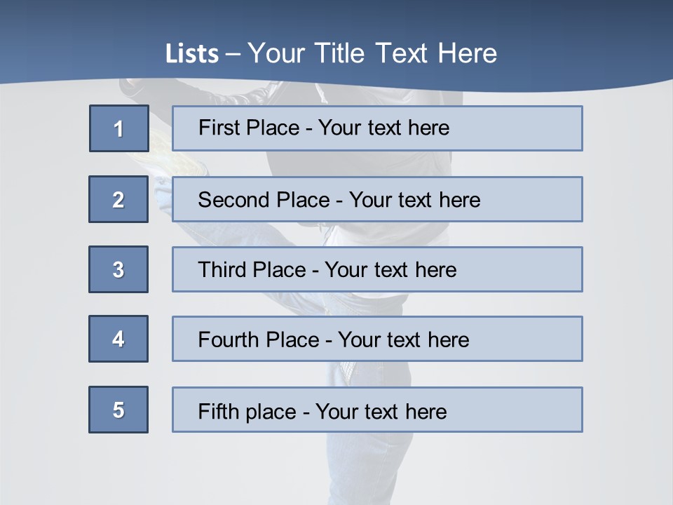 Fitness Background Jump PowerPoint Template