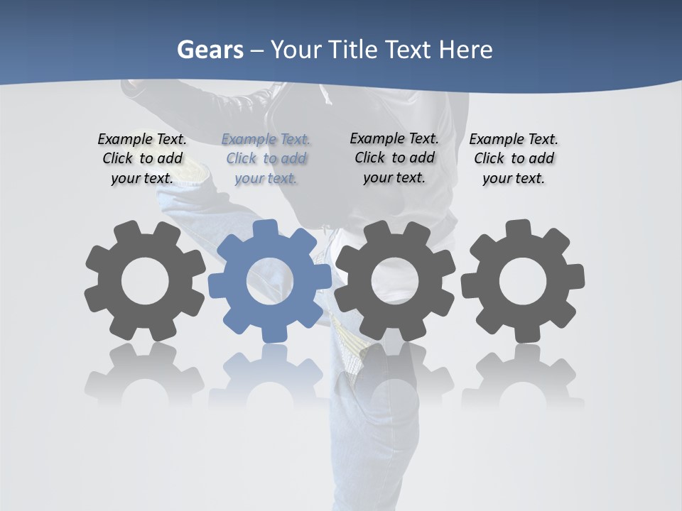 Fitness Background Jump PowerPoint Template