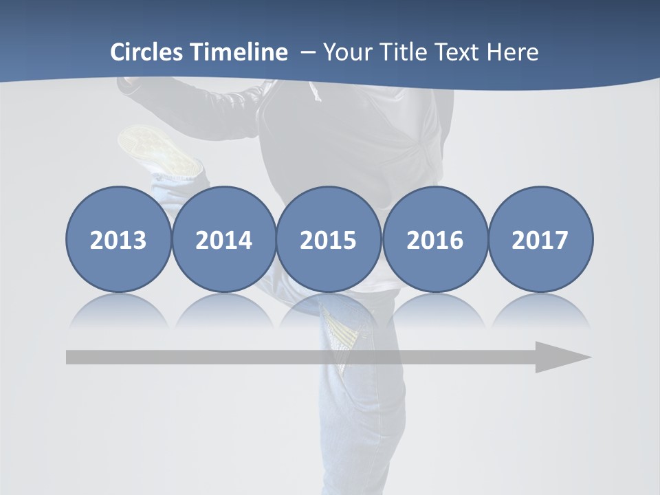 Fitness Background Jump PowerPoint Template