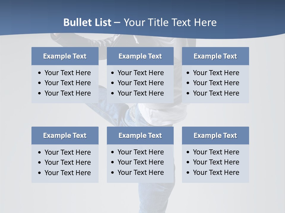 Fitness Background Jump PowerPoint Template