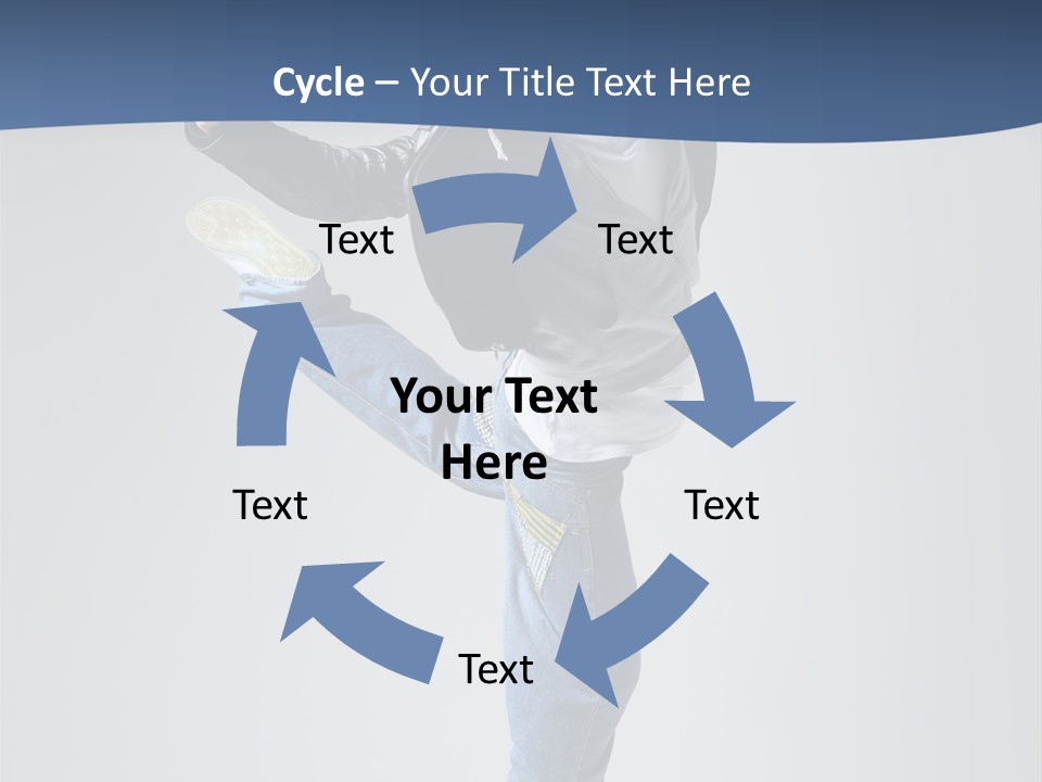 Fitness Background Jump PowerPoint Template