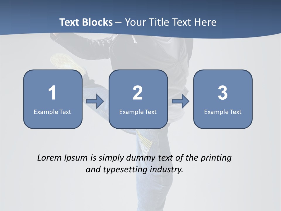 Fitness Background Jump PowerPoint Template