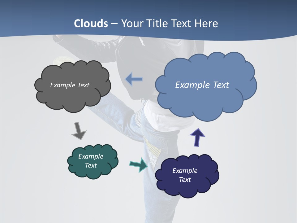Fitness Background Jump PowerPoint Template