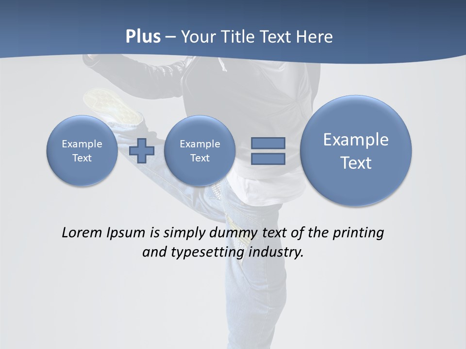 Fitness Background Jump PowerPoint Template
