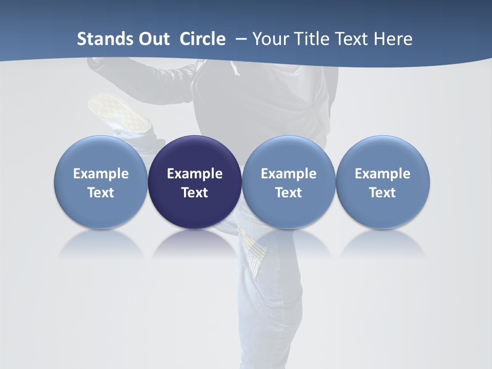 Fitness Background Jump PowerPoint Template