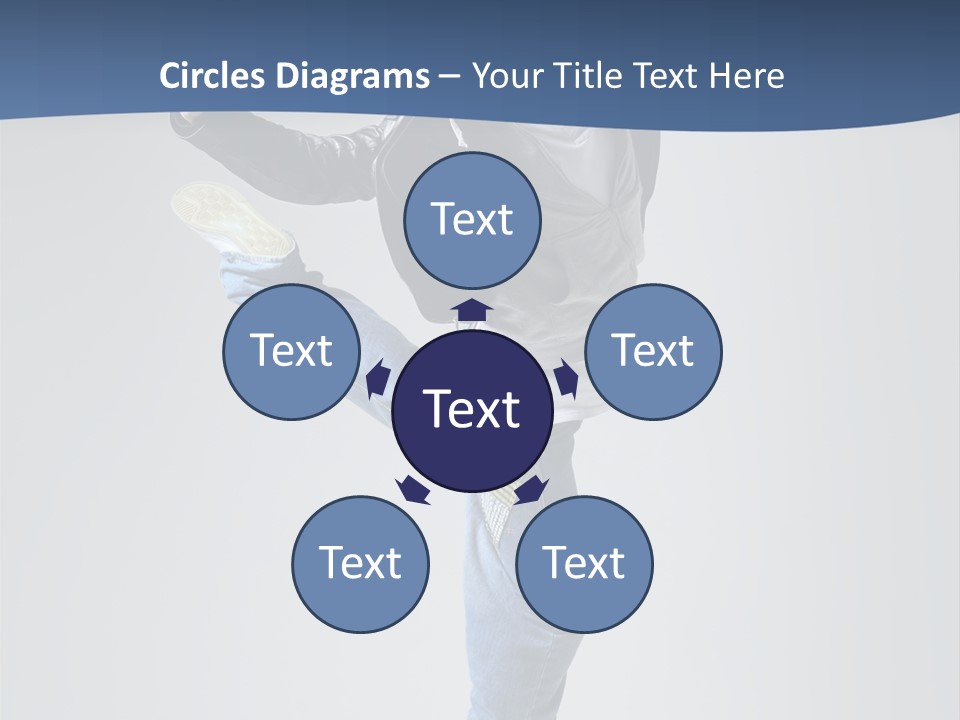 Fitness Background Jump PowerPoint Template