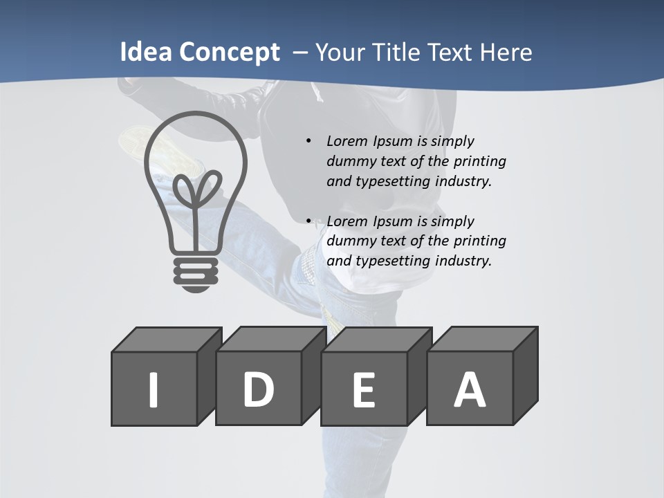 Fitness Background Jump PowerPoint Template