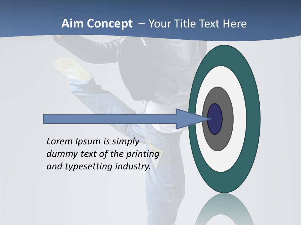 Fitness Background Jump PowerPoint Template