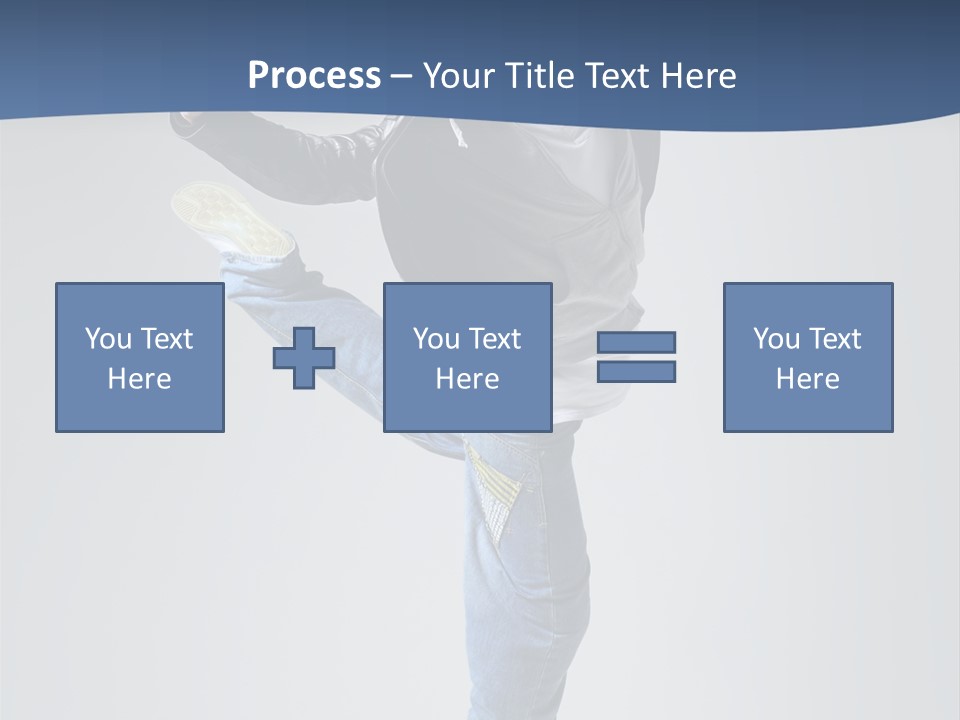 Fitness Background Jump PowerPoint Template
