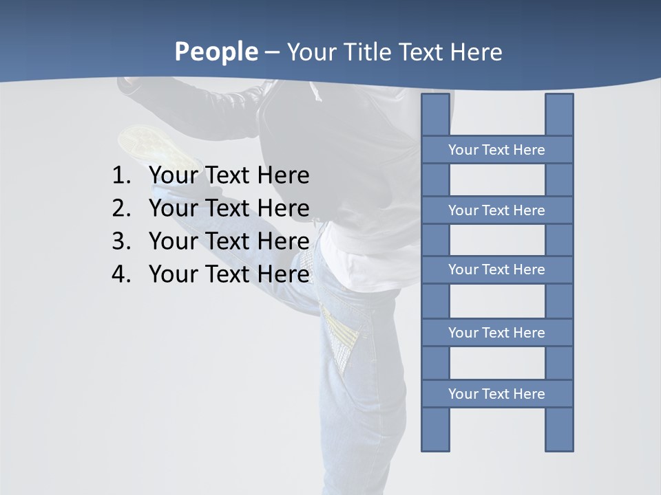 Fitness Background Jump PowerPoint Template