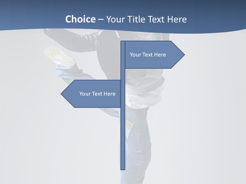 Fitness Background Jump PowerPoint Template