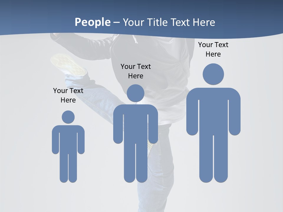 Fitness Background Jump PowerPoint Template