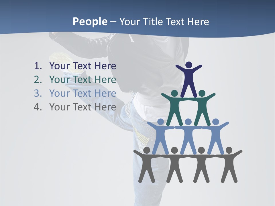 Fitness Background Jump PowerPoint Template