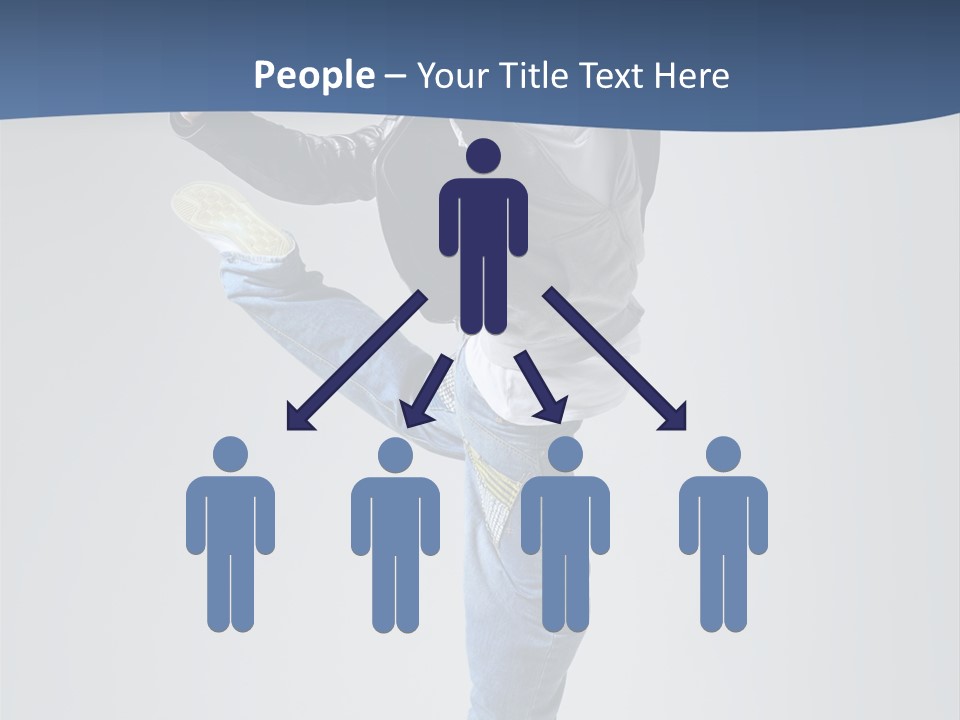 Fitness Background Jump PowerPoint Template