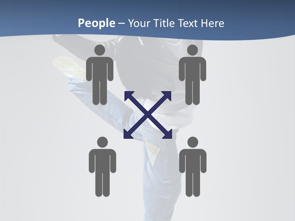 Fitness Background Jump PowerPoint Template