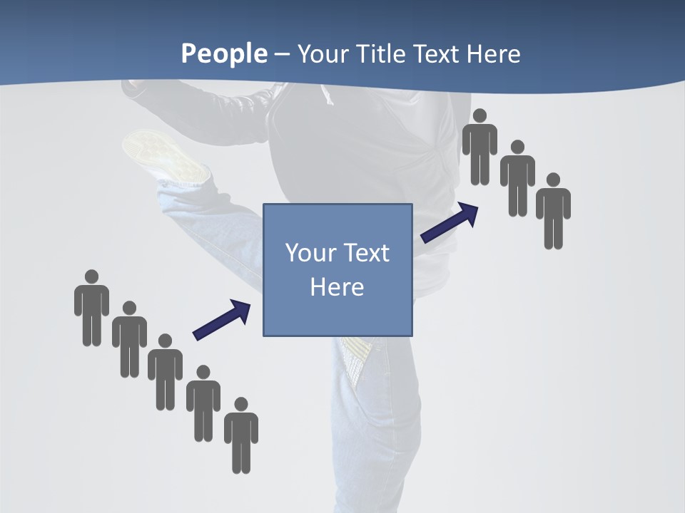 Fitness Background Jump PowerPoint Template