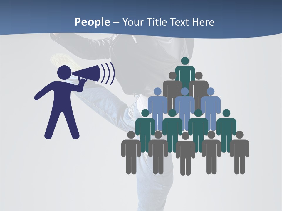 Fitness Background Jump PowerPoint Template