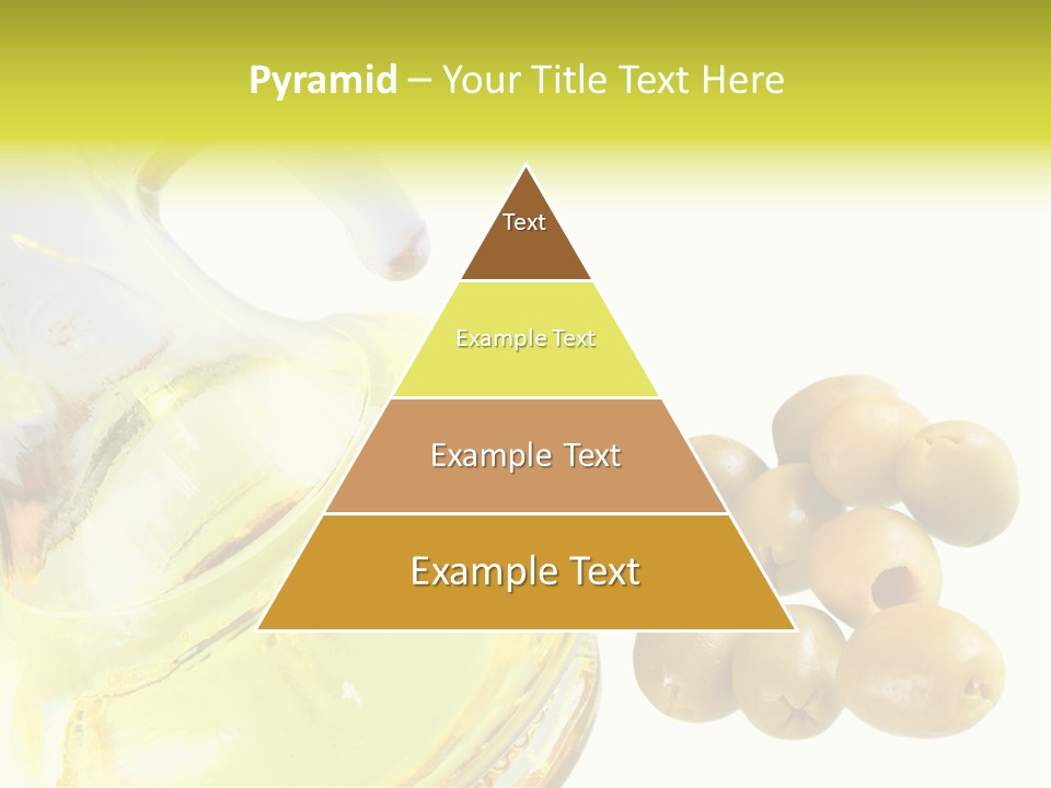 A Bottle Of Olive Oil Next To Some Olives PowerPoint Template