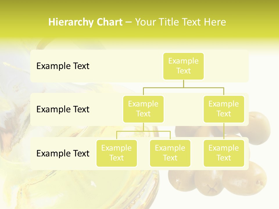 A Bottle Of Olive Oil Next To Some Olives PowerPoint Template