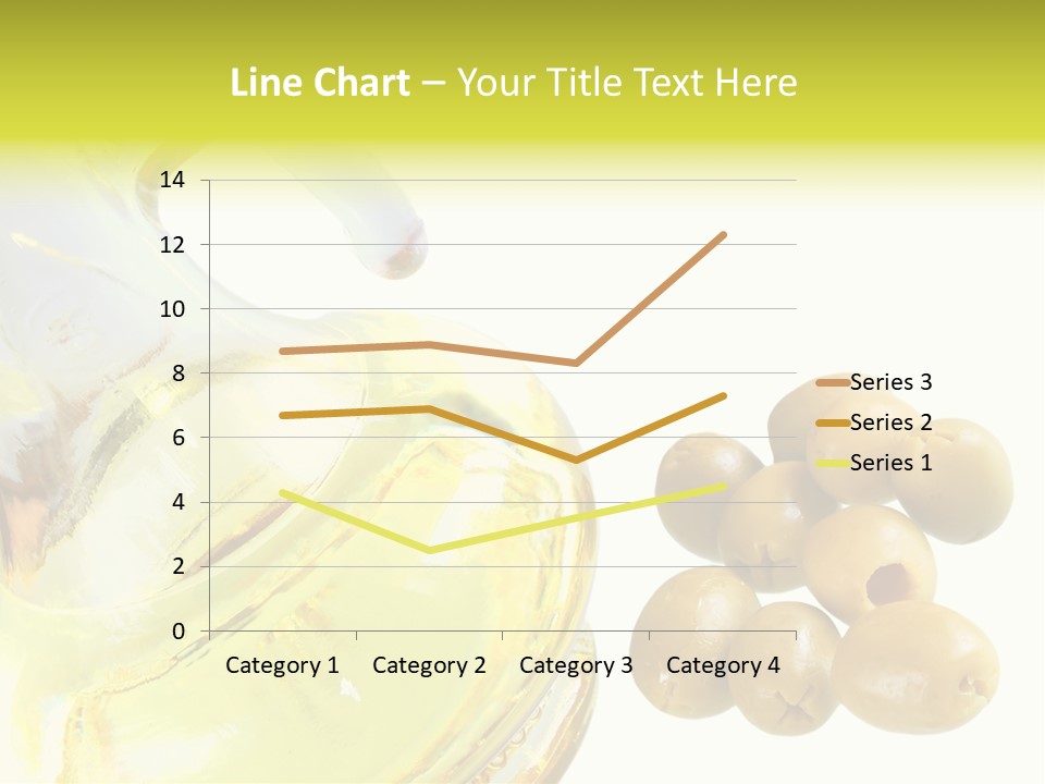 A Bottle Of Olive Oil Next To Some Olives PowerPoint Template