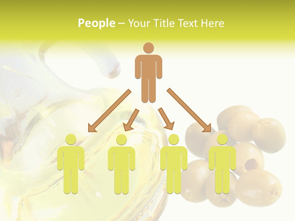 A Bottle Of Olive Oil Next To Some Olives PowerPoint Template