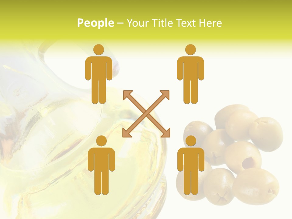 A Bottle Of Olive Oil Next To Some Olives PowerPoint Template