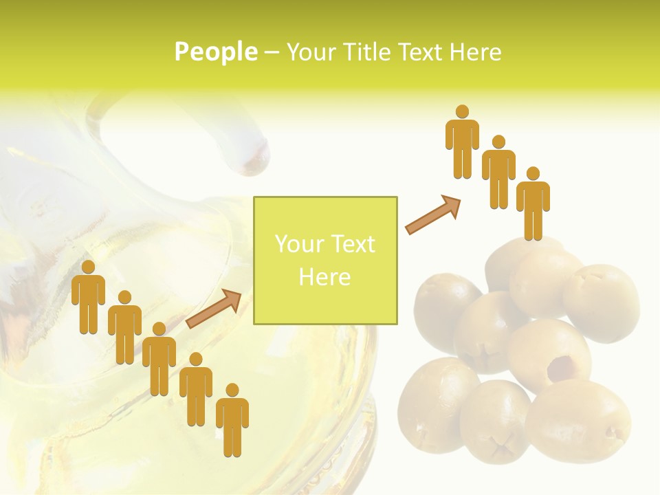 A Bottle Of Olive Oil Next To Some Olives PowerPoint Template
