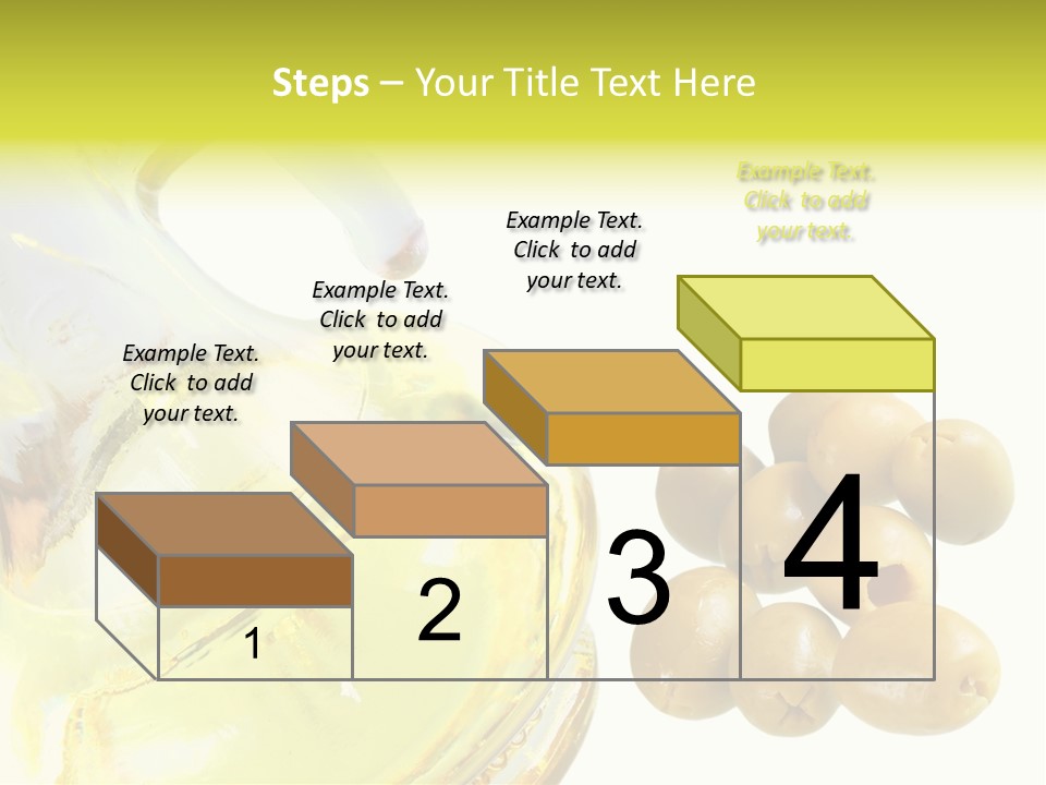 A Bottle Of Olive Oil Next To Some Olives PowerPoint Template