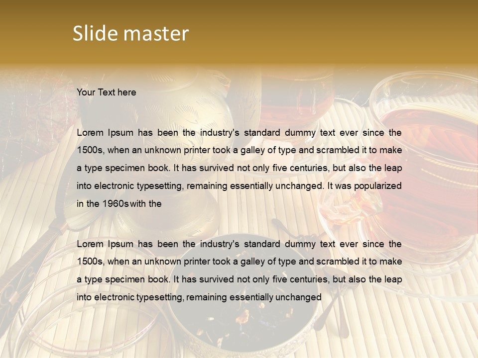 Casket Liquid Breakfast PowerPoint Template