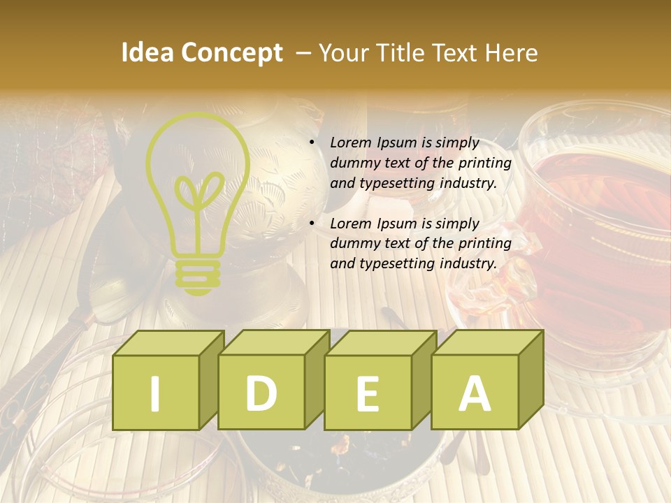 Casket Liquid Breakfast PowerPoint Template