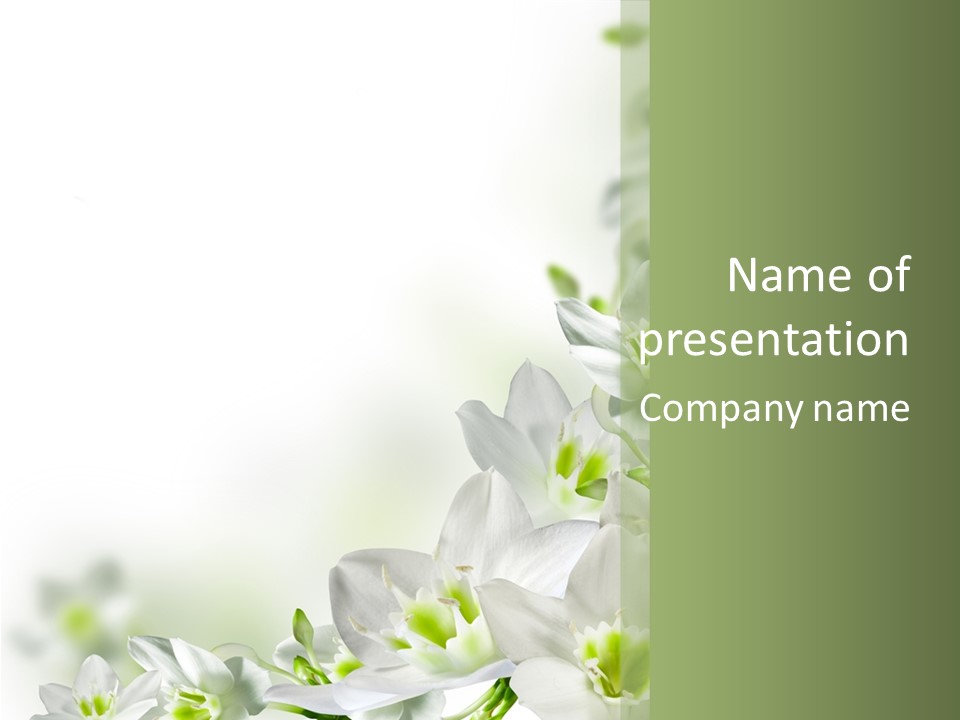 White Abstract Close PowerPoint Template