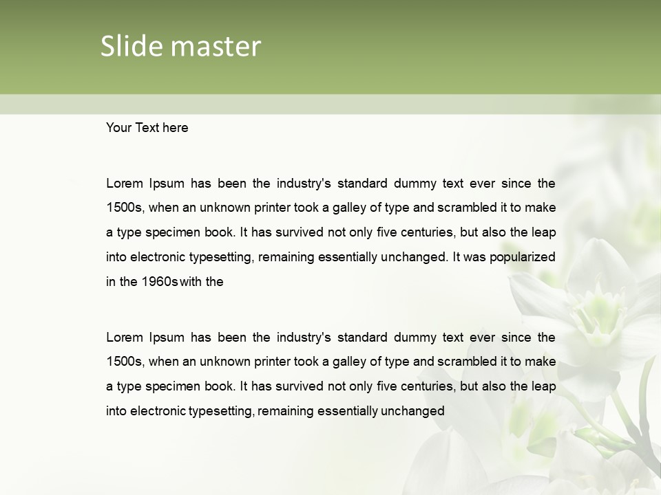 White Abstract Close PowerPoint Template