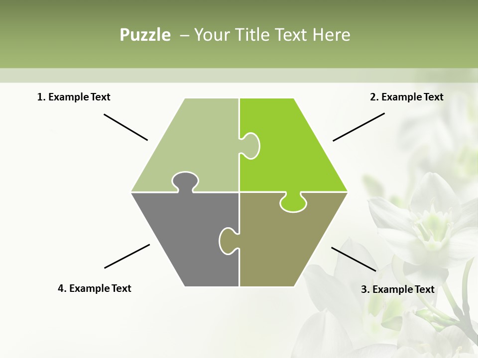 White Abstract Close PowerPoint Template