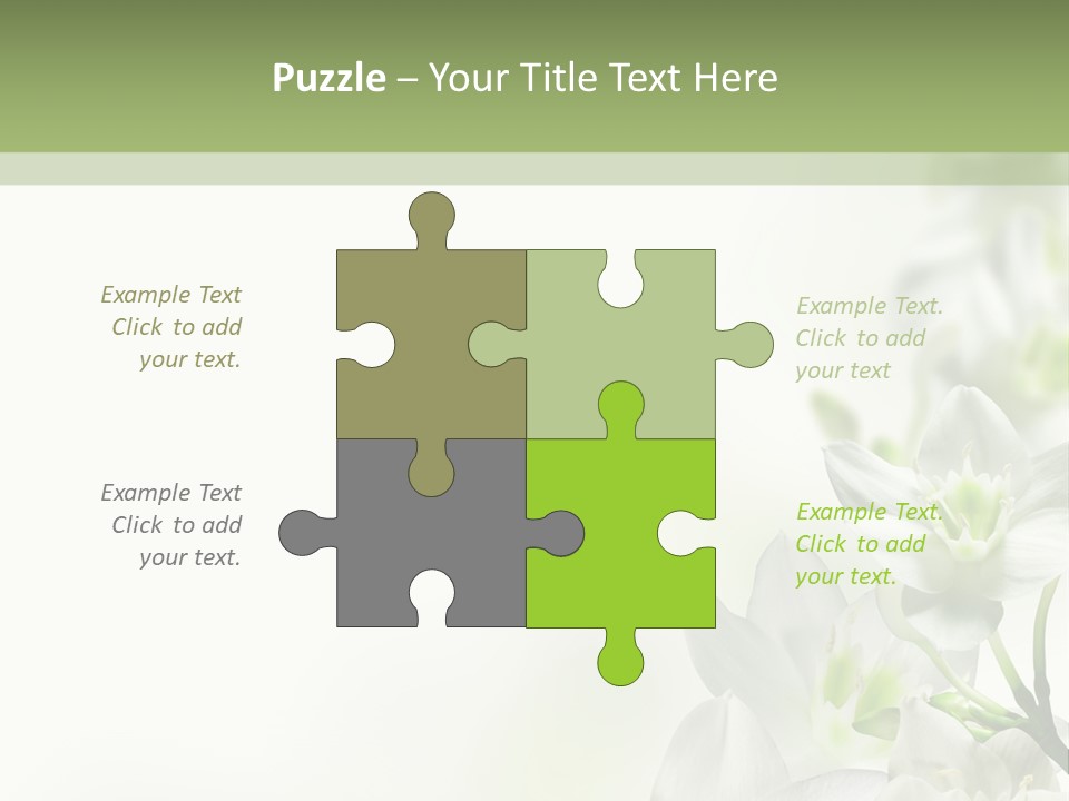 White Abstract Close PowerPoint Template