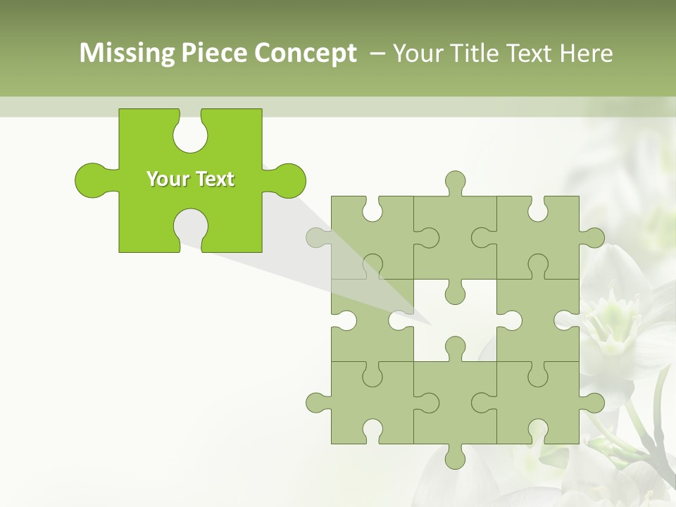 White Abstract Close PowerPoint Template