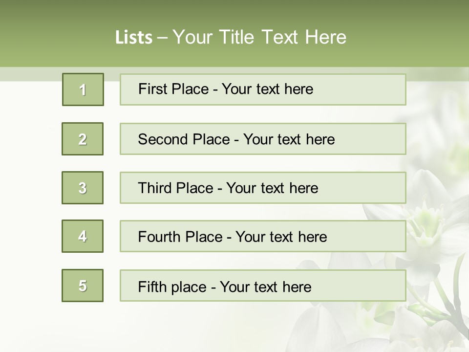 White Abstract Close PowerPoint Template
