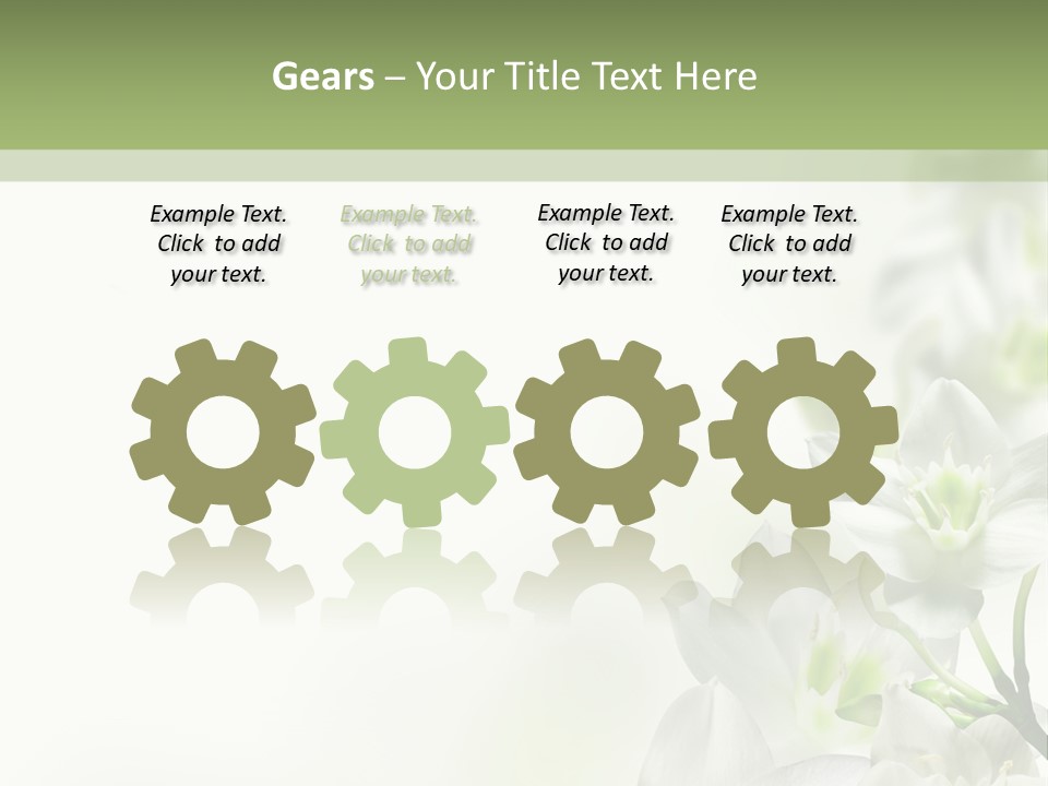 White Abstract Close PowerPoint Template