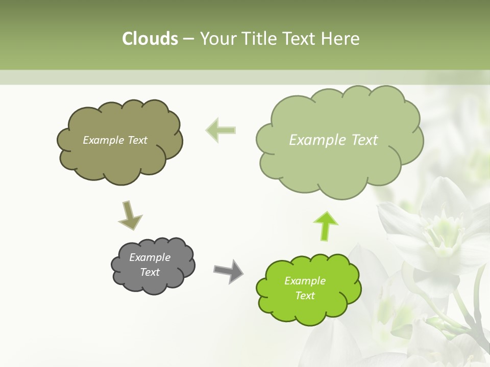 White Abstract Close PowerPoint Template