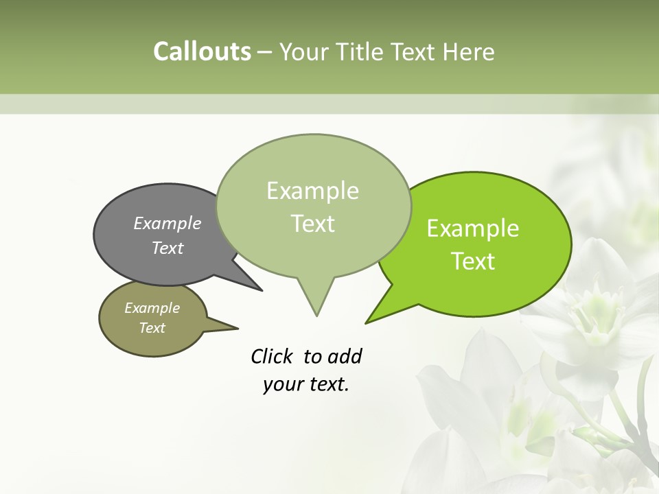 White Abstract Close PowerPoint Template