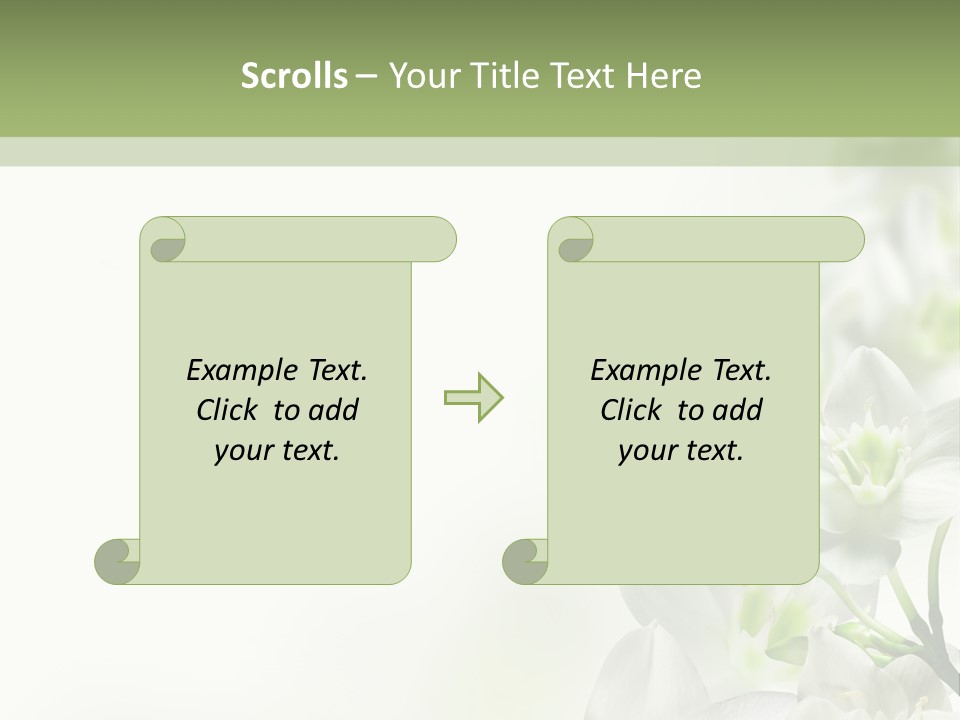 White Abstract Close PowerPoint Template