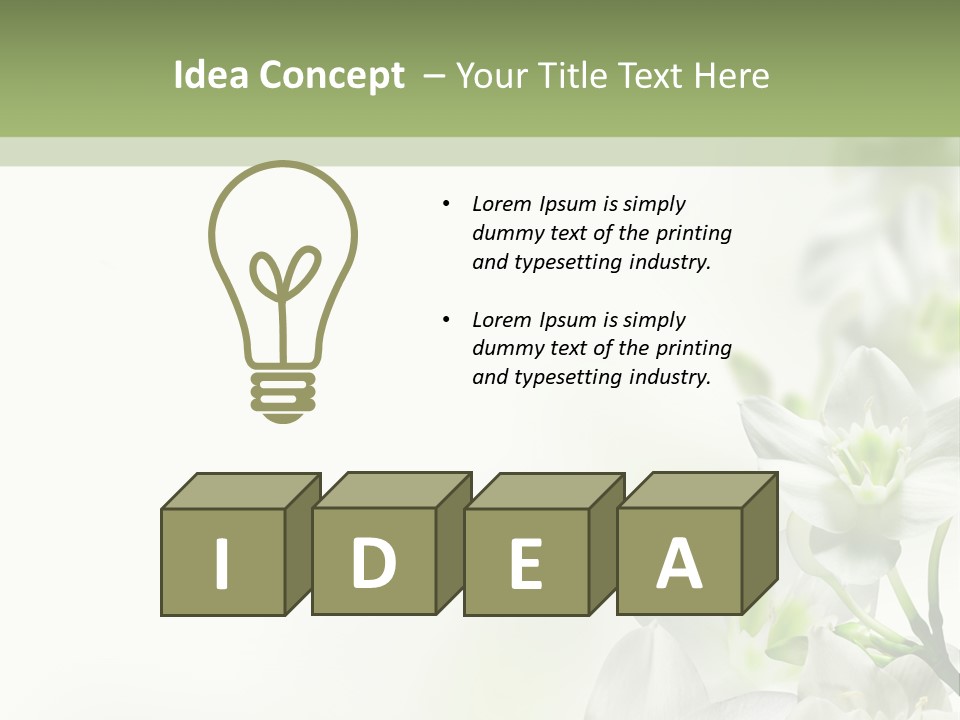 White Abstract Close PowerPoint Template