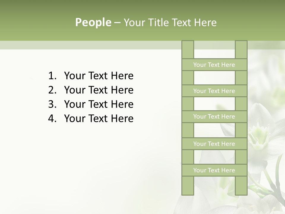 White Abstract Close PowerPoint Template