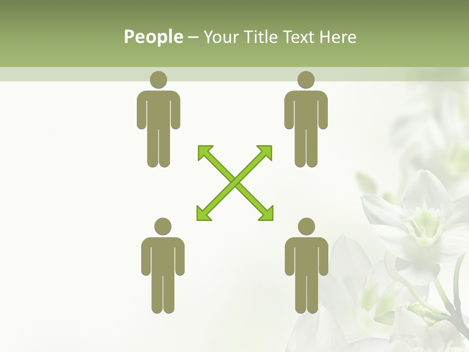 White Abstract Close PowerPoint Template