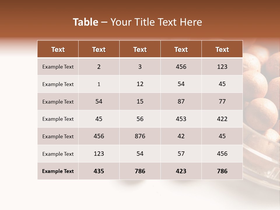 Ball Bronzing Make PowerPoint Template
