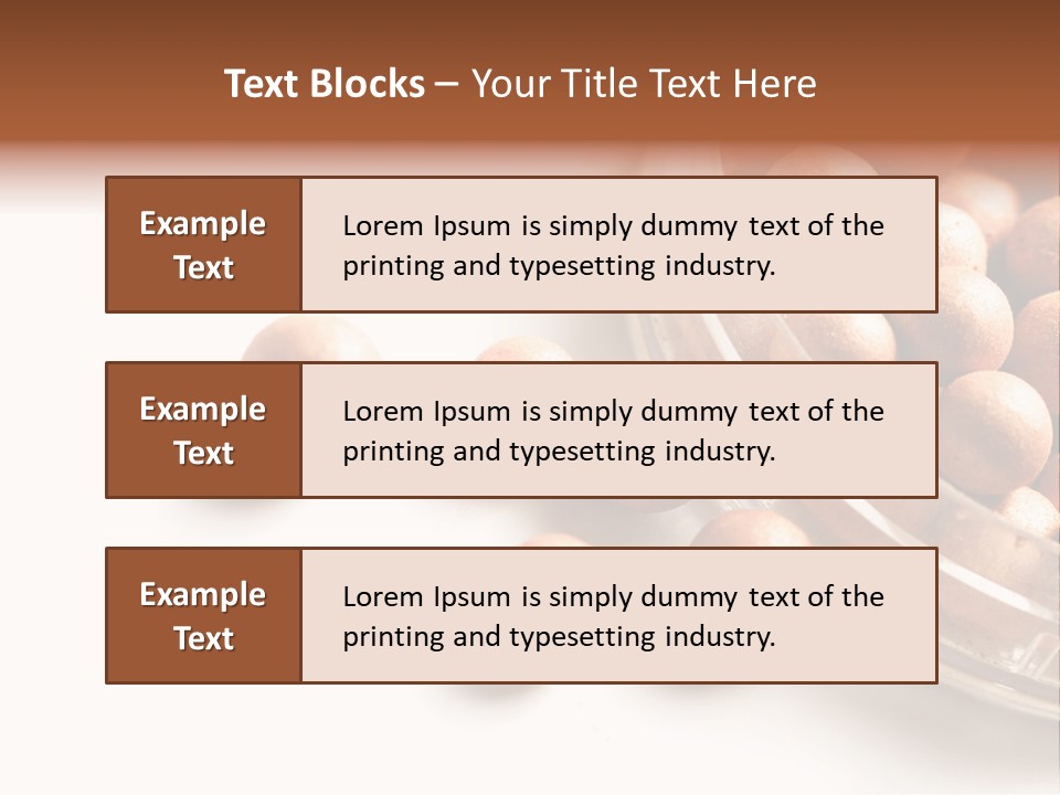 Ball Bronzing Make PowerPoint Template