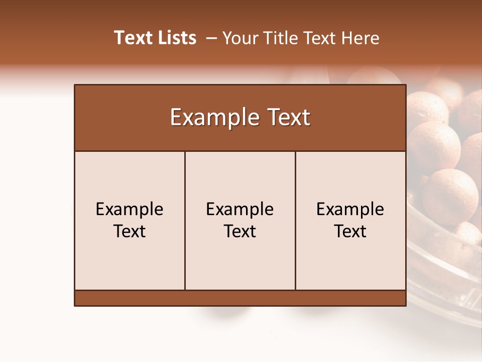 Ball Bronzing Make PowerPoint Template