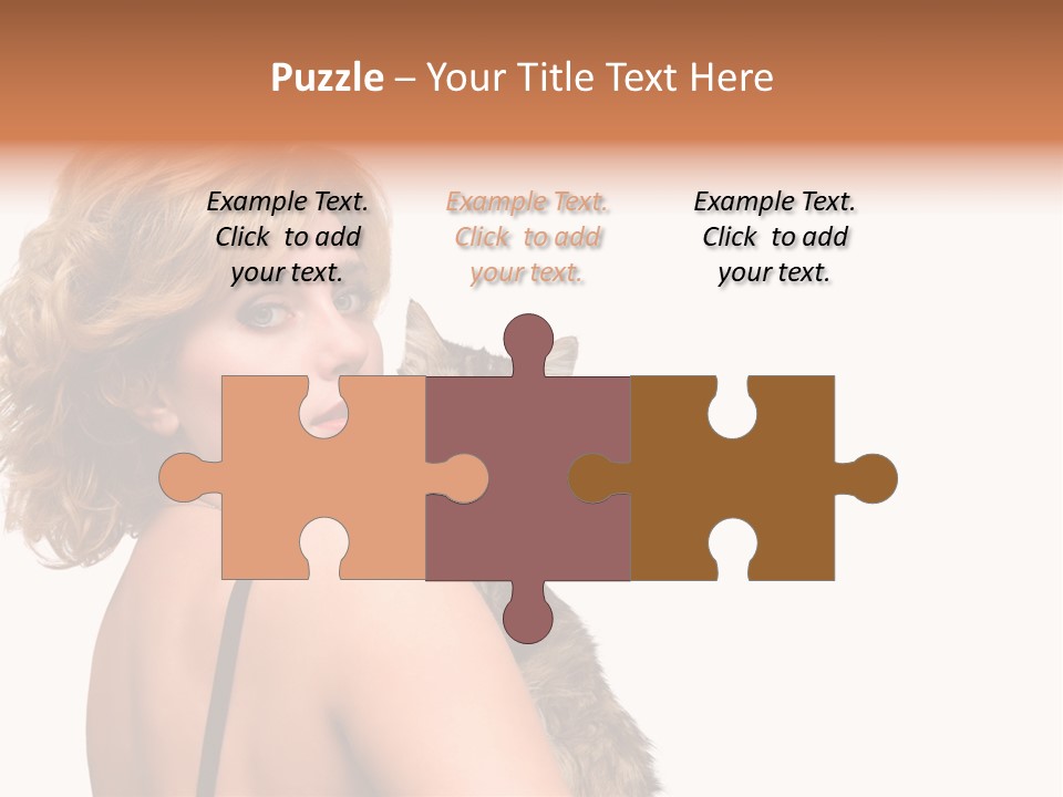 Pet Model Cat PowerPoint Template